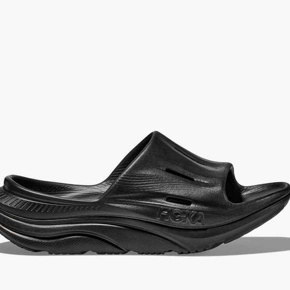 Hoka Shoes - Hoka Black Cushioned Slide Sandal